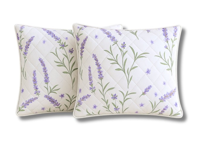 Set 2 Perne Somnart matlasate Lavanda Confort 60x60 cm Relax KipRoom