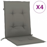 Cumpara ieftin Perne scaun cu spatar scund 4 buc. melanj gri 100x50x4cm textil