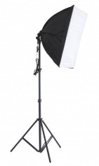 Kit Lumina Continua Softbox pentru Studio Foto sau Videochat cu Suport Trepied Reglabil 78-230cm foto