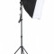 Kit Lumina Continua Softbox pentru Studio Foto sau Videochat cu Suport Trepied Reglabil 78-230cm