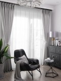 Cumpara ieftin Set perdea tip tesatura in cu rejansa din bumbac tip fagure, Marsilia, Madison, 450x240 cm, Alb, 2 buc