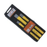 Cumpara ieftin Set 3 dalti pentru metal, galben, 10 mm, 12 mm, 16 mm