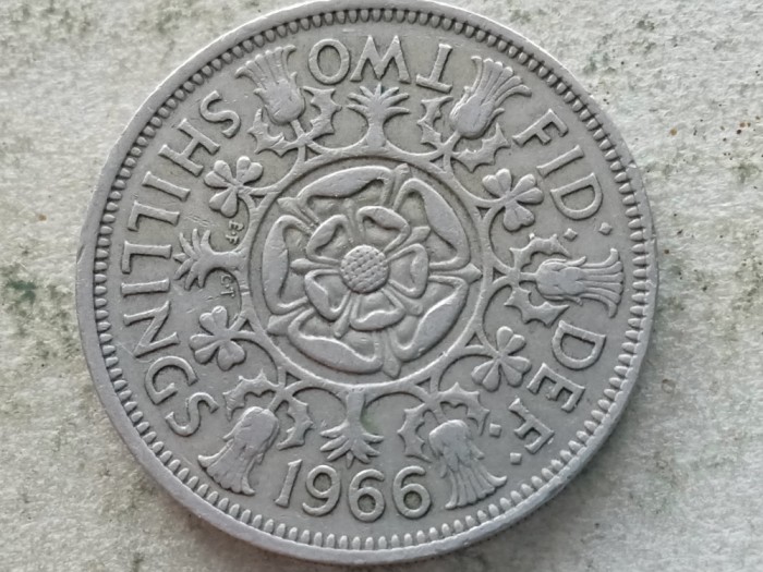 MAREA BRITANIE-2 SHILLINGS 1966