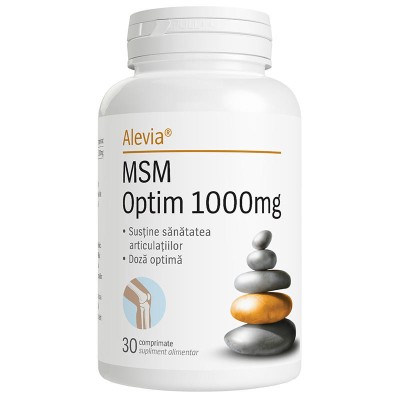 MSM Optim 1000 miligrame 30 comprimate Alevia foto