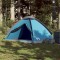 vidaXL Cort de camping cupolă pentru 2 persoane, albastru, impermeabil 94760