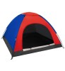 Cort camping cu plasa anti insecte,pentru 2-3 persoane,190x190x123 cm - Albastru Rosu