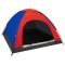 Cort camping cu plasa anti insecte,pentru 2-3 persoane,190x190x123 cm - Albastru Rosu