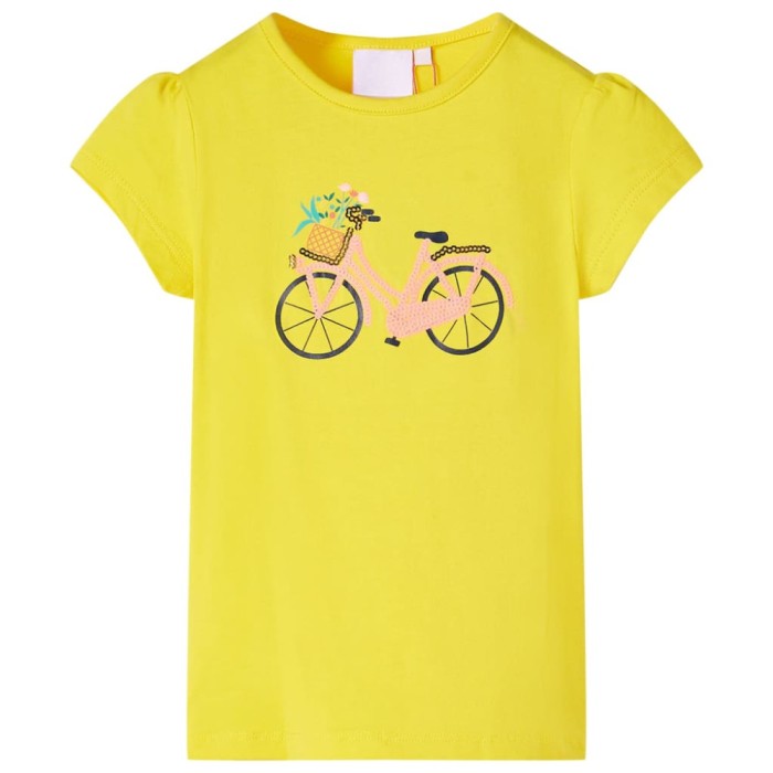 Tricou pentru copii, galben, 128 11067