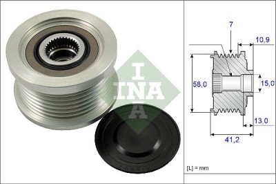 INA 535 0173 10 Sistem roata libera, generator foto