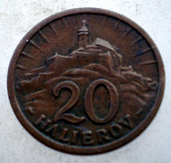 E.238 SLOVACIA WWII 20 HALIEROV 1940