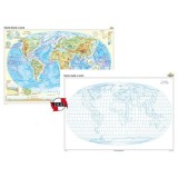 Harta fizica a Iumii Duo 140x100 cm CR-3108DB