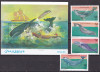 Somalia 1999 fauna marina balene MI 789-792 + bl.64 MNH, Nestampilat