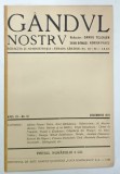 GANDUL NOSTRU , REVISTA LUNARA DE ARTA SI LITERATURA , NR.10 , 1924