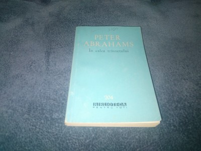 PETER ABRAHAMS - IN CALEA TRASNETULUI foto