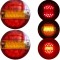 Set 2 lampi led rotunde pentru camion/remorca 12v-24v
