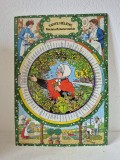 Tablou Metalic Vintage cu Roată Rotativă "Tante H&eacute;l&egrave;ne K&uuml;chen-Kr&auml;uterm&uuml;hle" - 40.5 x 29 cm