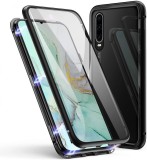 Husa Huawei P30 Pro , Magnetica 360 Negru spate sticla securizata + folie sticla