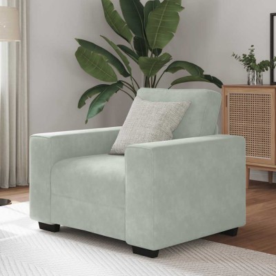 Gossi canapea scaun gri deschis 60 cm catifea foto