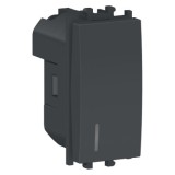 Intrerupator simplu cu led 1M Schneider Easy Styl negru LMR1401003