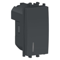 Intrerupator simplu cu led 1M Schneider Easy Styl negru LMR1401003