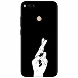 Husa silicon pentru Xiaomi Mi A1, Finger Cross