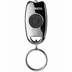 Mini Lanterna LED Varta Key Chain, Cu Breloc, Argintie