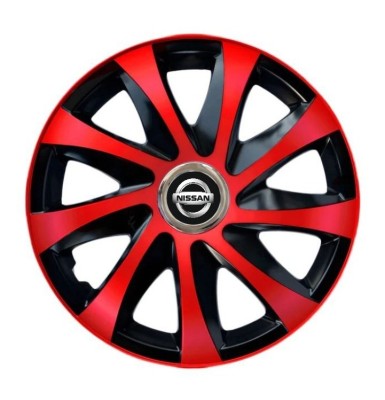 Set 4 capace roti Drift extra red R14 pentru gama Nissan foto