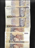 Brazilia 1000 cruzados 1986(88) F-VF pret pe bucata