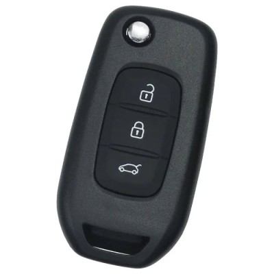 Carcasa Cheie Briceag Renault Megane 4, Kadjar, 3 Butoane, Lamela VA2, Negru foto