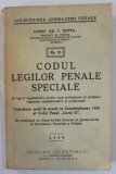 CODUL LEGILOR PENALE SPECIALE de CONST. GR. C. ZOTTA , 1939 , LIPSA PAGINILE DE LA 3 LA 15