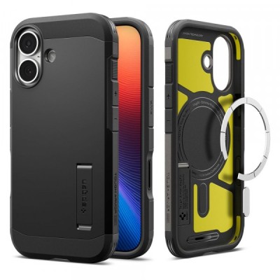 Husa MagSafe pentru Apple iPhone 17, Spigen, Tough Armor T, Neagra foto