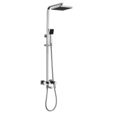 Cumpara ieftin Sistem de Dus cu Para si Pipa Pivotanta Inaltime Reglabila Lemark Tropic LM7004C Crom