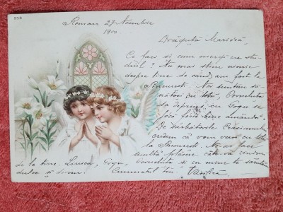 Carte postala color, 1900 foto
