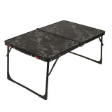 Masa pliabila camping, 64 x 42 x 30 cm, corp aluminiu, model Army Negru