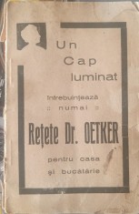 Dr. OETKER, retete. Un Cap Luminat, casa, bucatarie (bro?ura interbelica, f. a.) foto