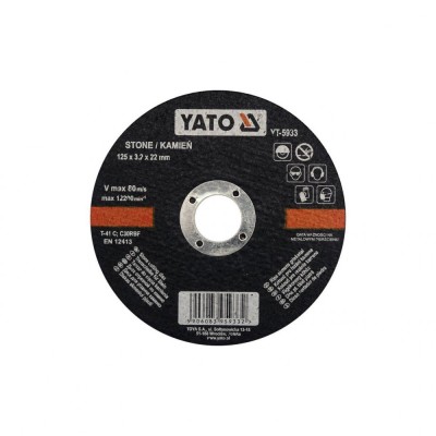 Disc pt. taiat piatra 125x3.2x22mm Yato YT-5933 foto