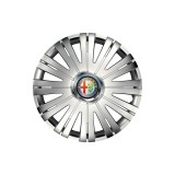 Set 4 capace roti Cu Inel Cromat Active R15 Compatibil Cu Alfa Romeo
