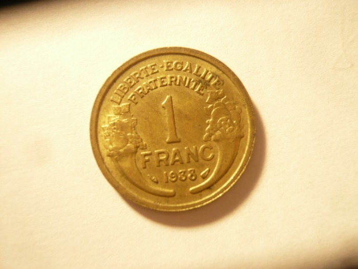 Moneda Franta 1 franc 1933 , bronz , cal. UNC