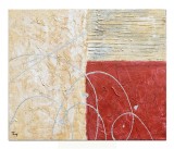 Cumpara ieftin Tablou abstract pictat manual, Incursiune in abstract, 60x50cm ulei pe panza in relief efect 3D, gata de agatat pe perete