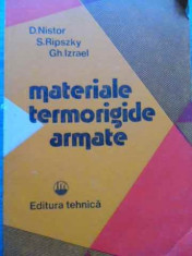 Materiale Termorigide Armate - D. Nistor S. Ripszky Gh. Izrael ,522042 foto