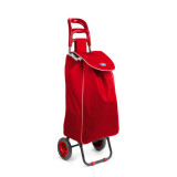 Geantă de cumpărături pe roți - culoare roșie - 100 x 36 x 25 cm