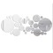 Set 31 Oglinzi Acrilice Autoadezive, Model Buline, 5 Dimensiuni, Argintiu