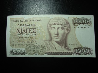 GRECIA 1000 DRAHME 1987 SUPERBA foto