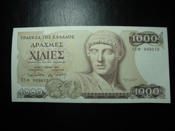 GRECIA 1000 DRAHME 1987 SUPERBA