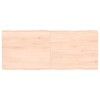 Blat masă 120x50x(2-6) cm lemn stejar netratat contur organic