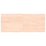 VidaXL Blat masă 120x50x(2-6) cm lemn stejar netratat contur organic