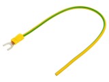 Cablu CHEVAL H07V-K 250mm galben-verde cu terminale sertizate M5WI-400YG025