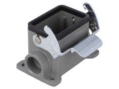 Conector carcasă metal cu clichet