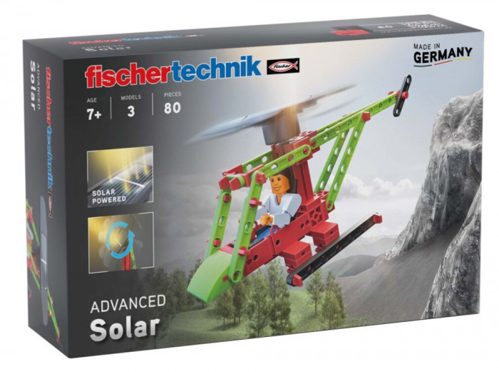 Kit STEM Solar, Fischertechnik, 80 piese