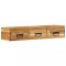 Dulap TV montat pe perete 100x30x19 cm, lemn masiv reciclat